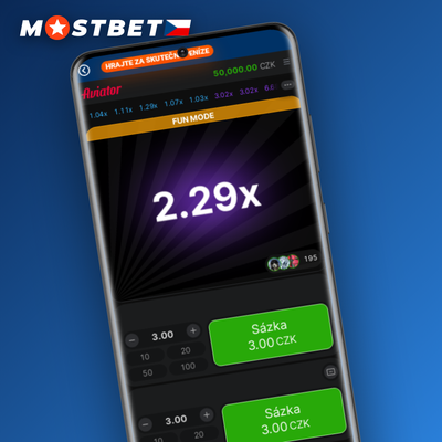 Ovládací panel auto-bet v Mostbet Aviator pro automatické opakování sázek v každém kole