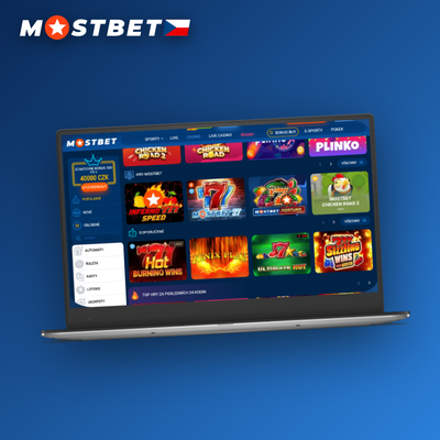 Mostbet casino aplikace zobrazující mřížku více než 3 000 kasinových slotů na mobilu