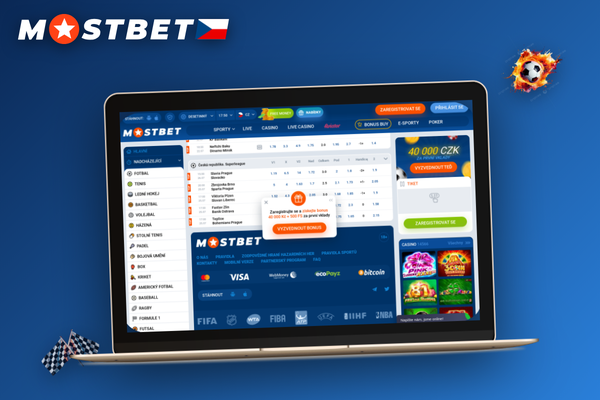 Mladý hráč objevuje uvítací bonus Mostbet casino na notebooku a chytrém telefonu